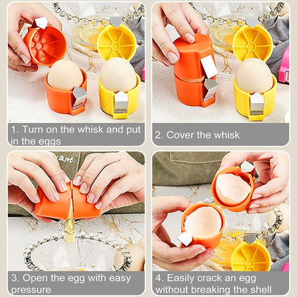 Efficient Egg Cracking Tool, Handy Egg Separator