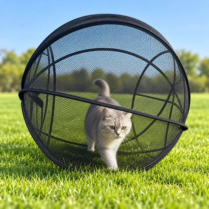 🐱🌿Rolling Mesh Cat Playpen
