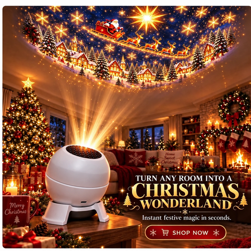 💡 Turn Any Room Into a Christmas Wonderland – Holiday Projection Night Light