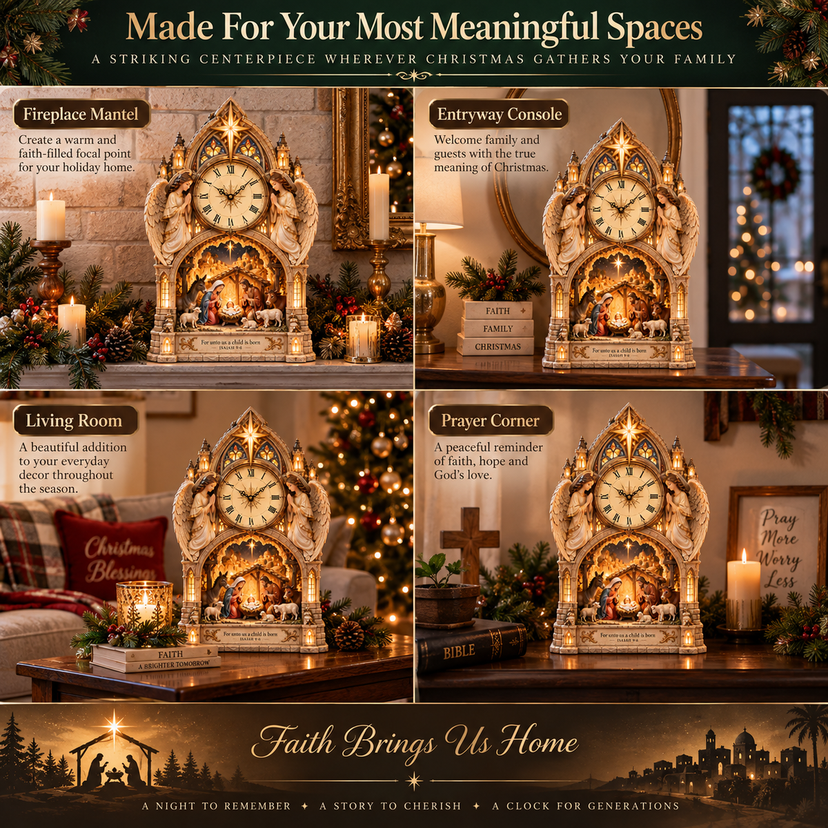 Bethlehem Cathedral Nativity Clock placement ideas