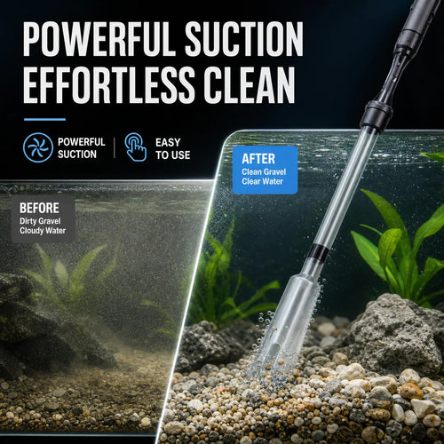 50% off 🔥 Electric Aquarium Gravel Cleaner