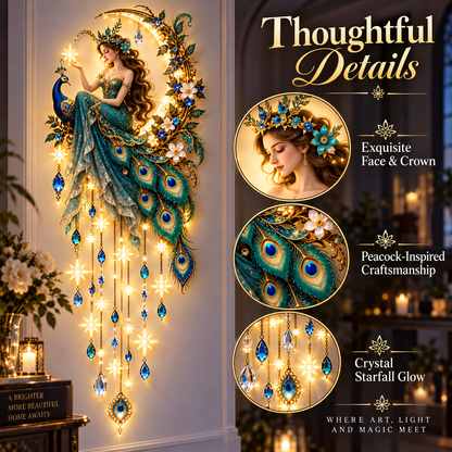 🔥 Last Day 50% OFF🦚 Peacock Fairy Starfall Wall Light
