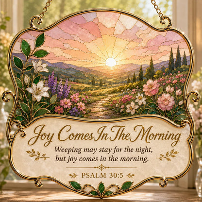 ⏳ Last Day 49% OFF – ✝️ Faith & Scripture Window Hanging Decor | 6 Stained-Glass Bible Verse Designs ✨