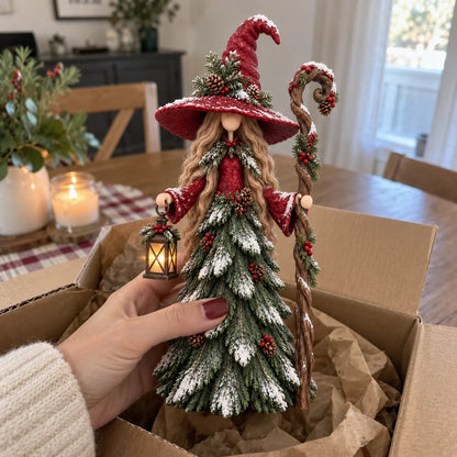 🧙Whimsical Christmas Witch Resin Figurine Collection🎅✨