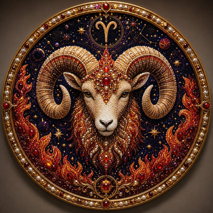 🔥HOT SALE 49% OFF – ✨ Premium 3D Pearl 12 Zodiac Signs Art Kit | Luxury Flocked Canvas with Scratch-Resistant Non-Fading Pearl Beads DIY Handmade Astrology Decor ♈🌙💎