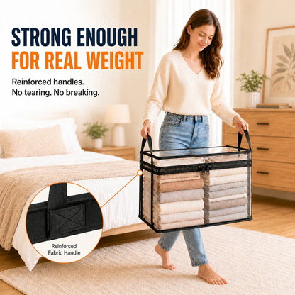 🎉250th Anniversary Blowout 70% OFF📦Large Heavy-Duty Thick Plastic Clear Storage Bag for Clothes, Moving & Storage