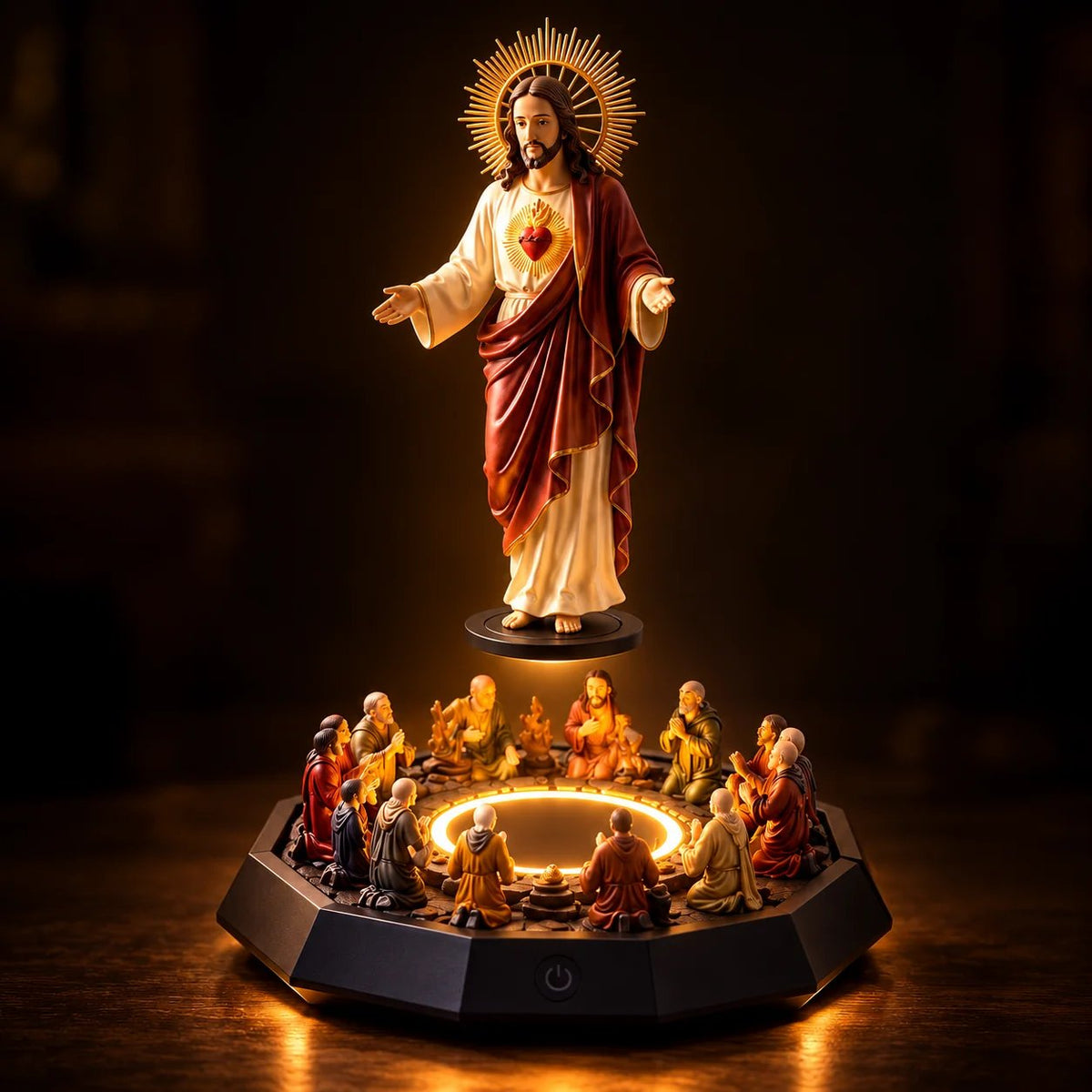 Floating Christ with LED Lighting – A Symbol of Faith that Enchants