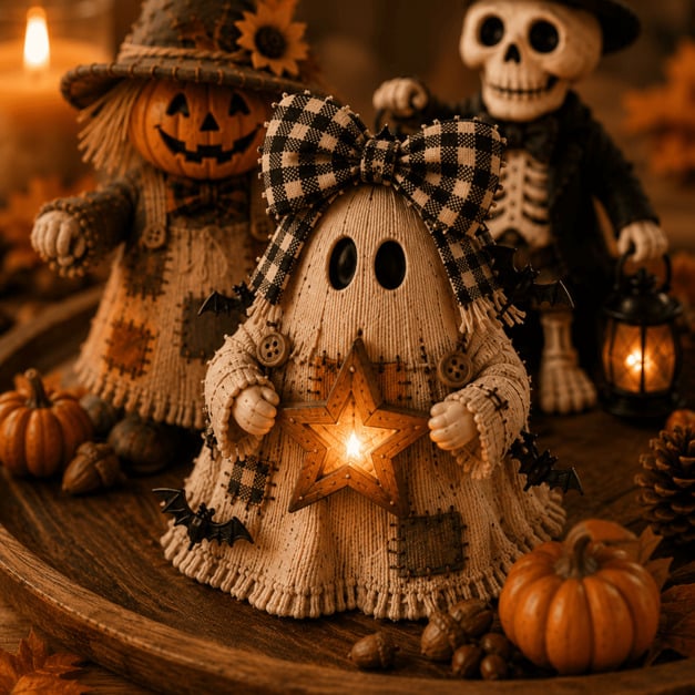 🔥Last Day 49% OFF -👻Cute & Spooky Halloween Mantel Décor Collection