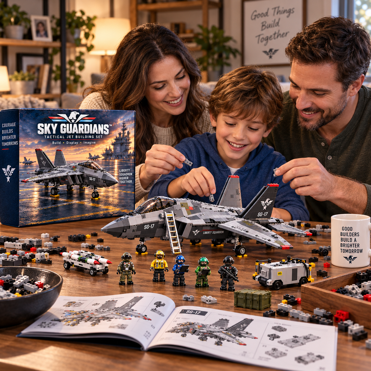 🔥 Last Day 50% OFF ✈️ Sky Guardians™ SG-17 Tactical Jet Building Set