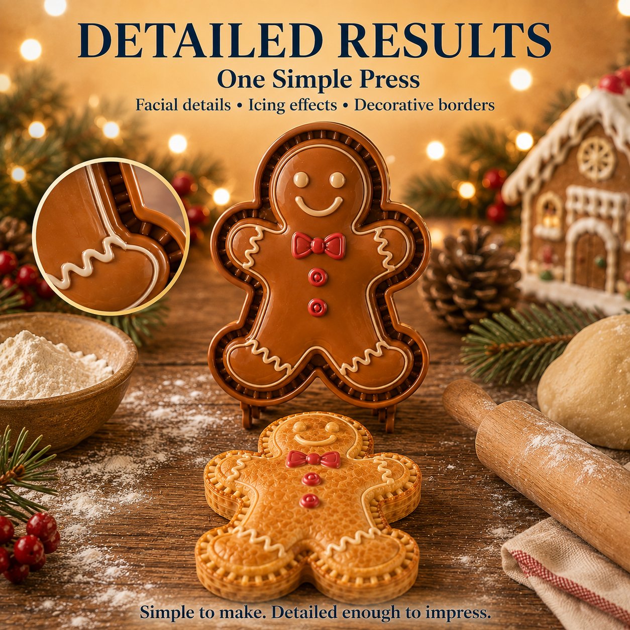 🎄 9-Design Christmas Mini Pie Mold Collection🥧✨