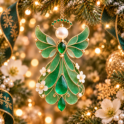 12-Month Birthstone Angel Ornament Collection – Stained Glass Christmas Tree Decorations & Meaningful Keepsake Gifts