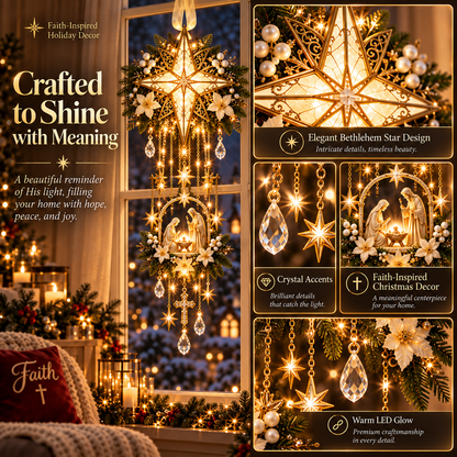 ✨LAST DAY 50% OFF –✨✝️Bethlehem Star Faith Window Light
