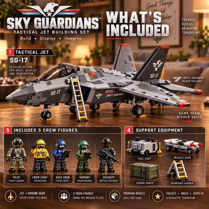 🔥 Last Day 50% OFF ✈️ Sky Guardians™ SG-17 Tactical Jet Building Set