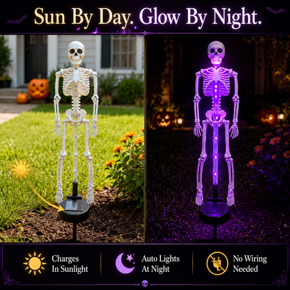 🎃Halloween Early Bird Special 60% OFF 💀Skeleton Solar Light Garden Stake