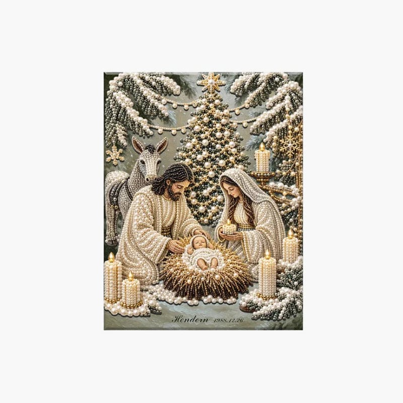 ✝️💎Nativity Scene Diamond Painting Kit | Jesus Christ Christmas Faith Art Decor🙏