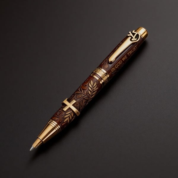 🔥✝️ "God's Blessing" Bible Commemorative Pen🖋️