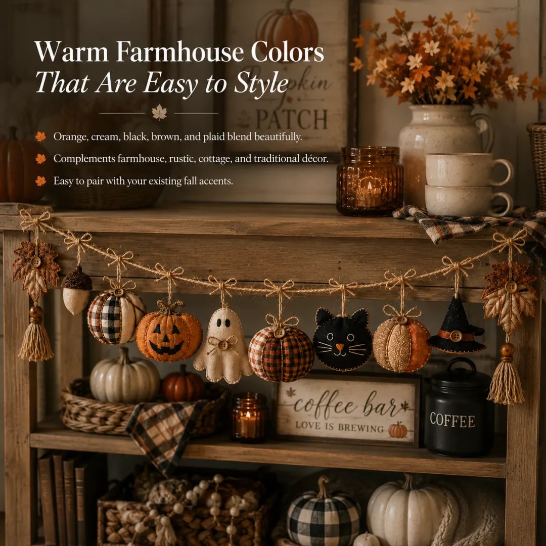 🔥HOT SALE 49% OFF - 🍂Cozy Fall Fabric Garland🎃