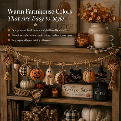 🔥HOT SALE 49% OFF - 🍂Cozy Fall Fabric Garland🎃