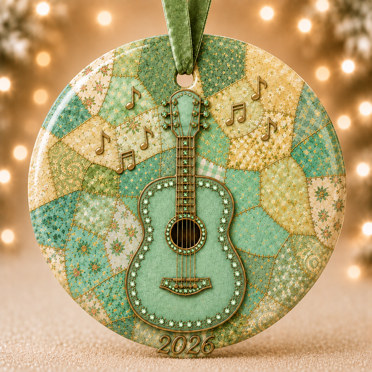 🎁Last Day 60% OFF - Guitar Memorial Heart Ornament🎵