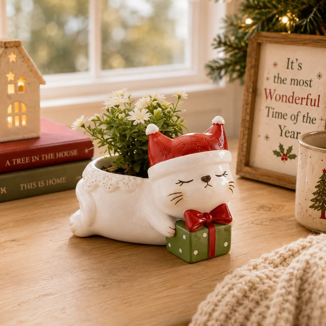 🌿Whimsical Christmas Animal Succulent Planters 🎁