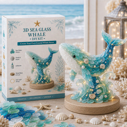 🌊✨ DIY 3D Sea Glass Art Kit – Coastal & Christmas Collection
