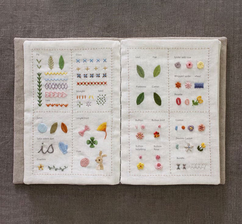 ❤️Beginner-Friendly🪡Stitch Book 📖with 143 different stitches