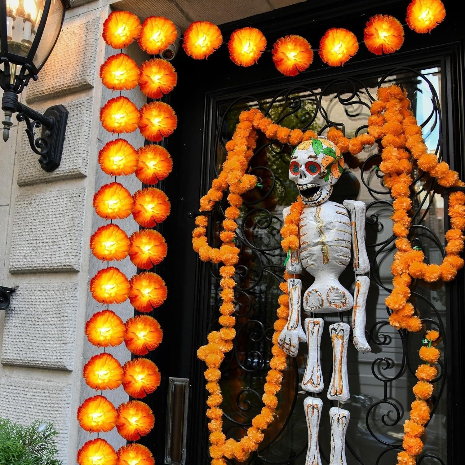 🎃Halloween Early Sale🎃🌼 Mexican Marigold Flower String Lights