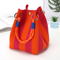 Rose red orange stripe