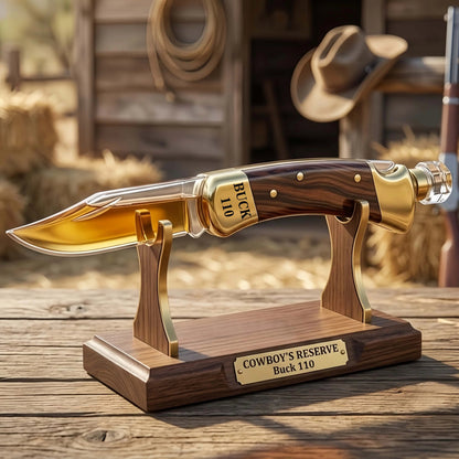 Cowboy’s Reserve Buck 110 Whiskey Decanter
