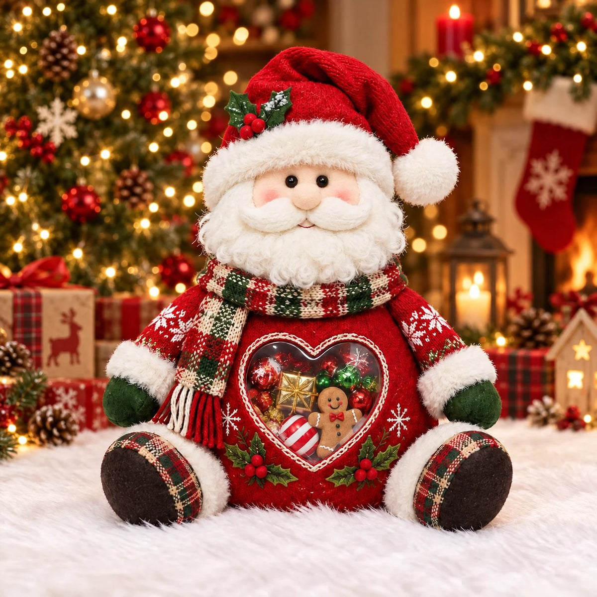 ⏰LAST DAY 50% OFF 💯🎅 Refillable Christmas Figurine Treat Holder 🍬