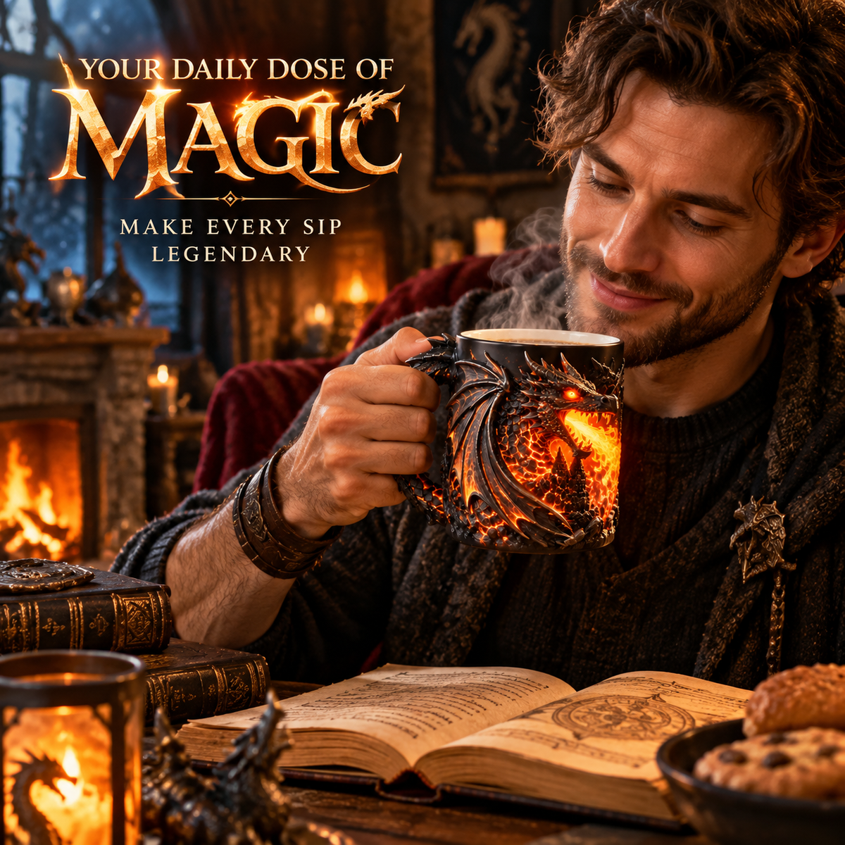 🔥 Last Day 50% OFF 🐉 Dragonfire Heat-Reveal Magic Mug 🔥
