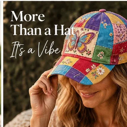 🧢Coat of Many Colors — Country Queen Butterfly Cap