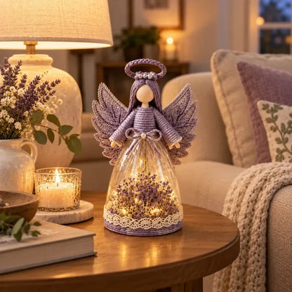 ⏳ Last Day 49% OFF – 👼 Blooming Guardian Angel Light | Floral LED Angel in Lavender, Rose & Sage ✨