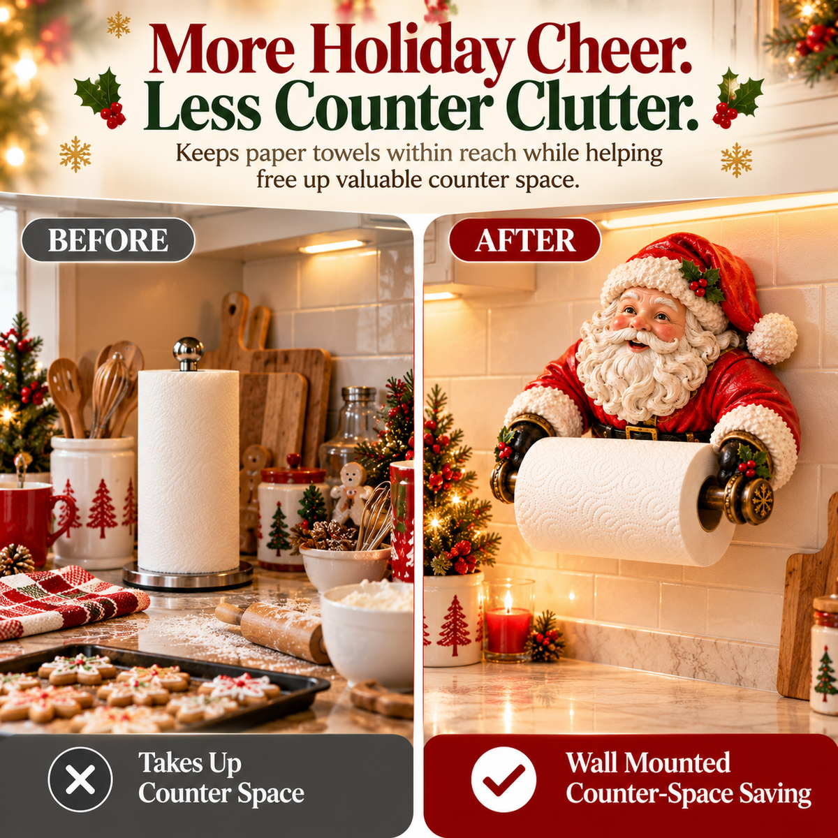 🔥Last Day 50% OFF-🎄 Christmas Paper Towel Holder Collection