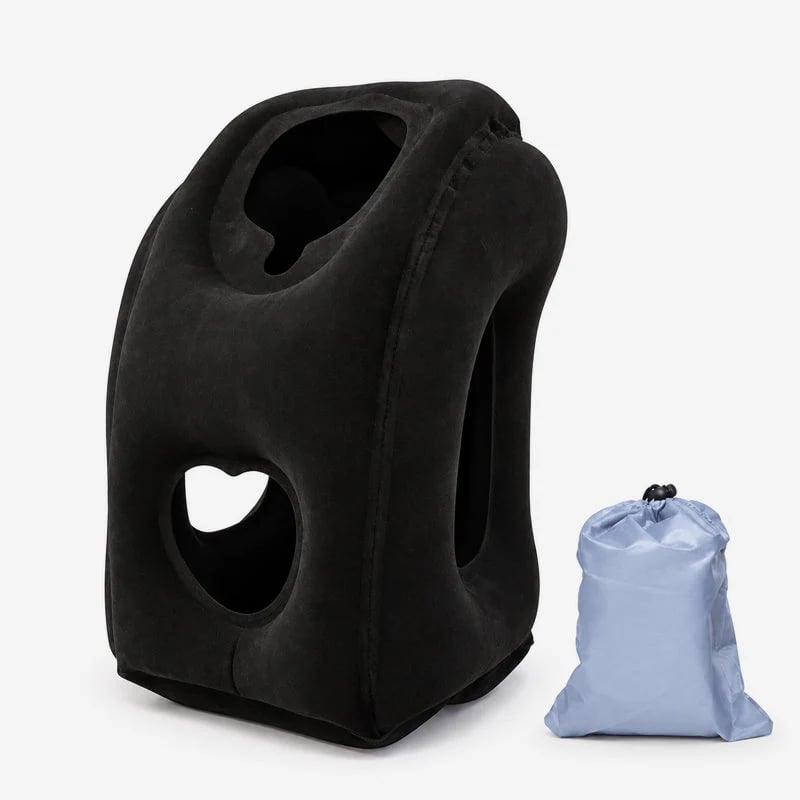 🛫 Ultra-Light Foldable Inflatable Travel Pillow | Portable Neck, Face & Arm Support for Trips 💤❤️