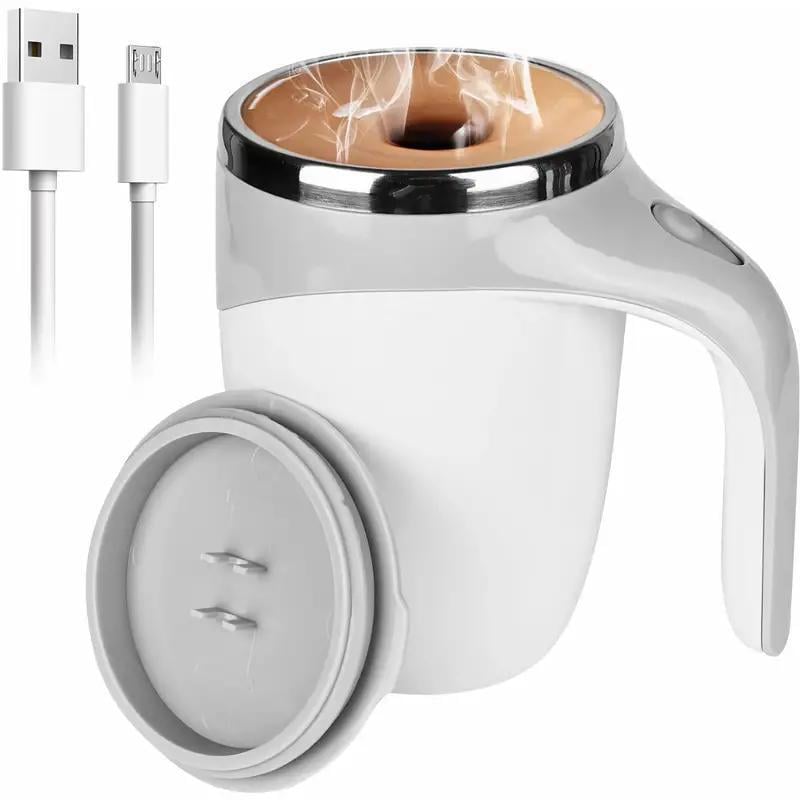 ☕ Automatic Stirring Electric Coffee Mug | 380ml Magnetic Rotating Reusable Travel Cup