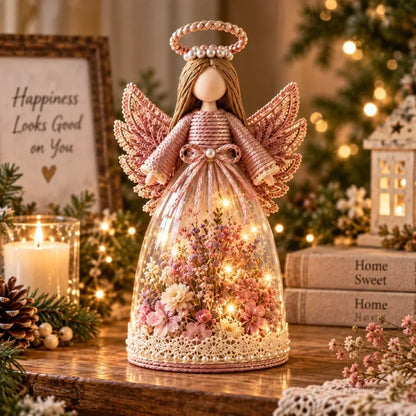 ⏳ Last Day 49% OFF – 👼 Blooming Guardian Angel Light | Floral LED Angel in Lavender, Rose & Sage ✨