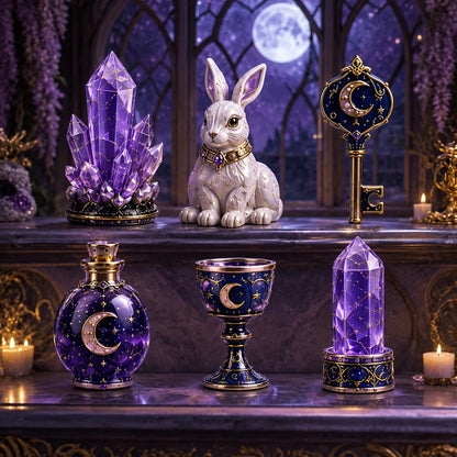 🔮Lunar Witch Advent Calendar 2026 – 24 Enchanted Crystal Miniatures for a Magical Moonlit Countdown