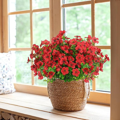 🌸 UV-beständige Kunstblumen – farbecht & farbenfroh für Garten, Terrasse, Heimdekoration