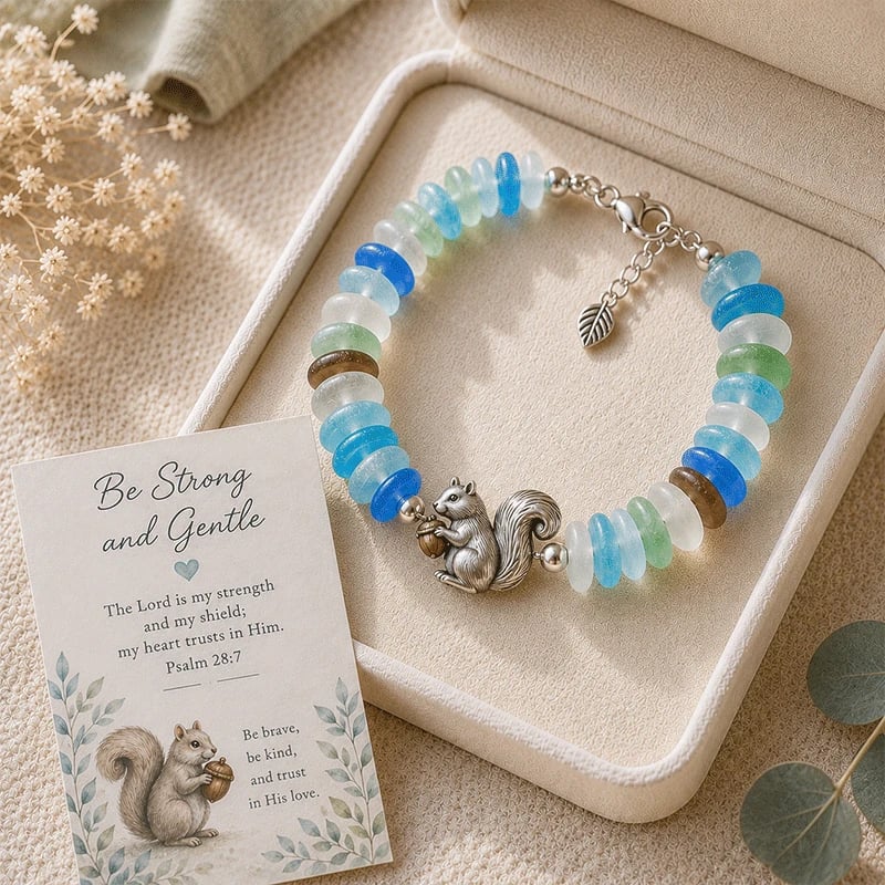 🔥Last Day 49% OFF - 🩵 Sea Glass Blessing Bracelet