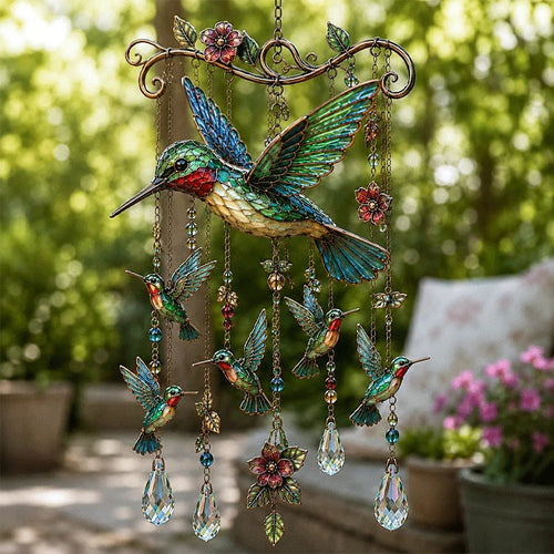 🐦🎐Last Day 49% OFF - 🐦🎐Graceful Hummingbird Wind Chime！