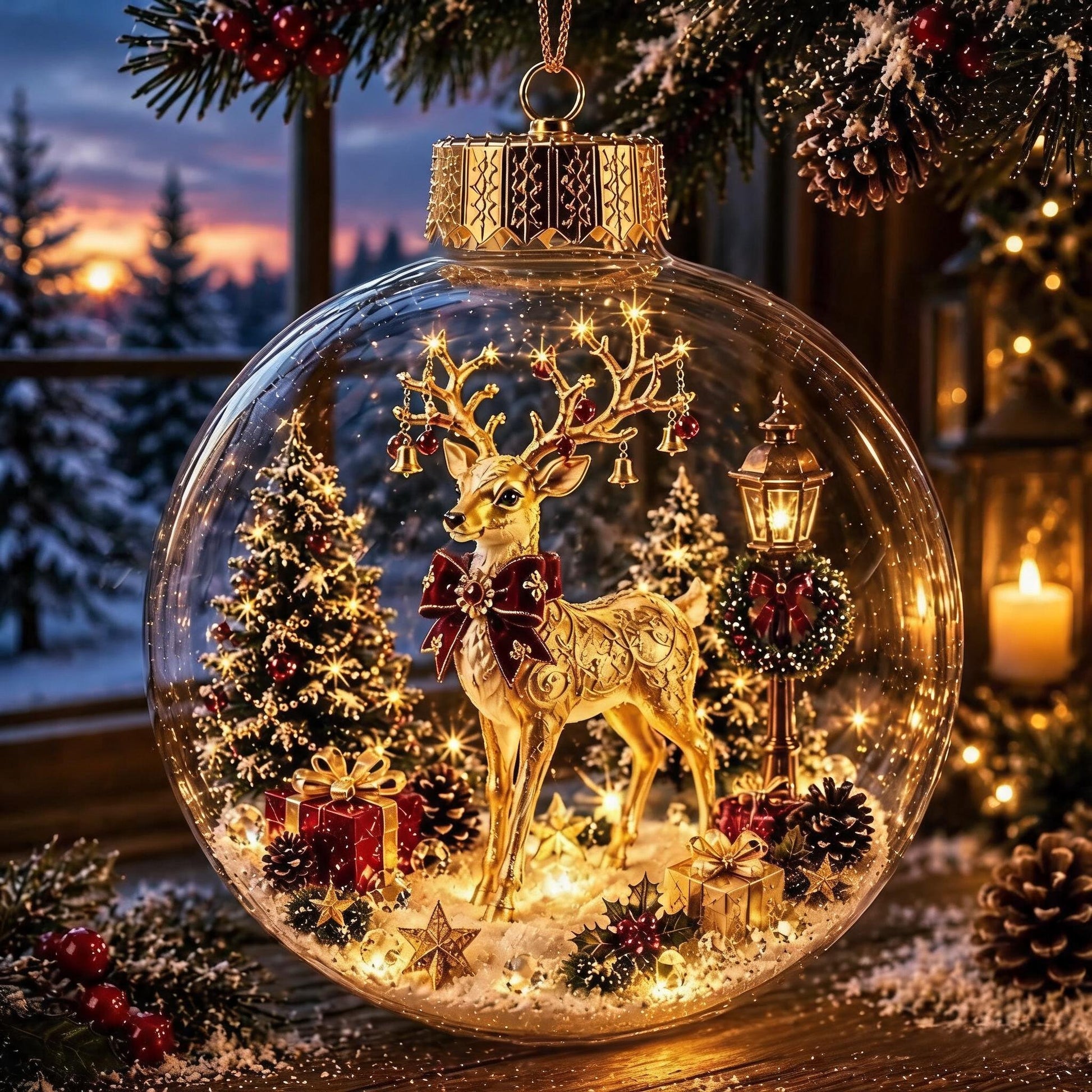 🔥Last Day 49% OFF - 🎄✨Glowing Christmas Diorama Ornament