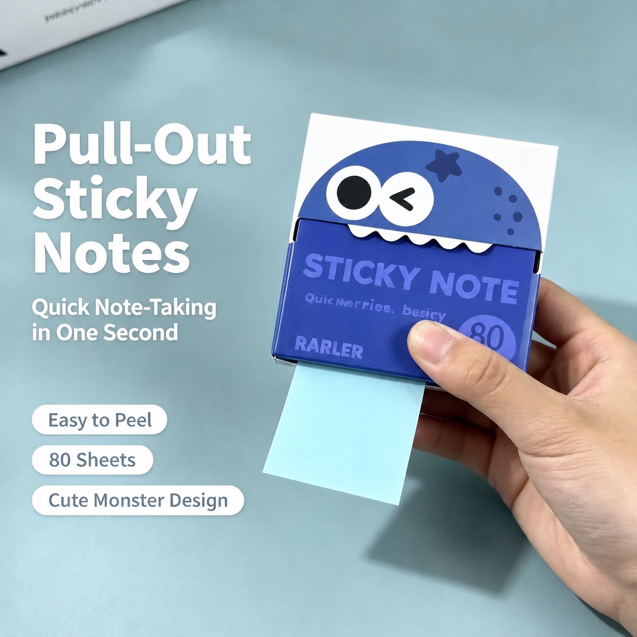 Cute Monster Pull-out Sticky Notes