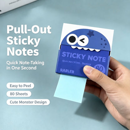 Cute Monster Pull-out Sticky Notes