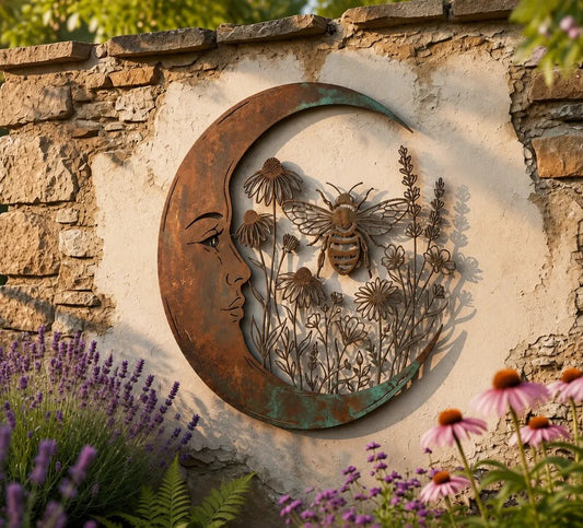 🏆Limited Time Sale 49% OFF 🌜️🐝Crescent Moon Bee Wall Decor