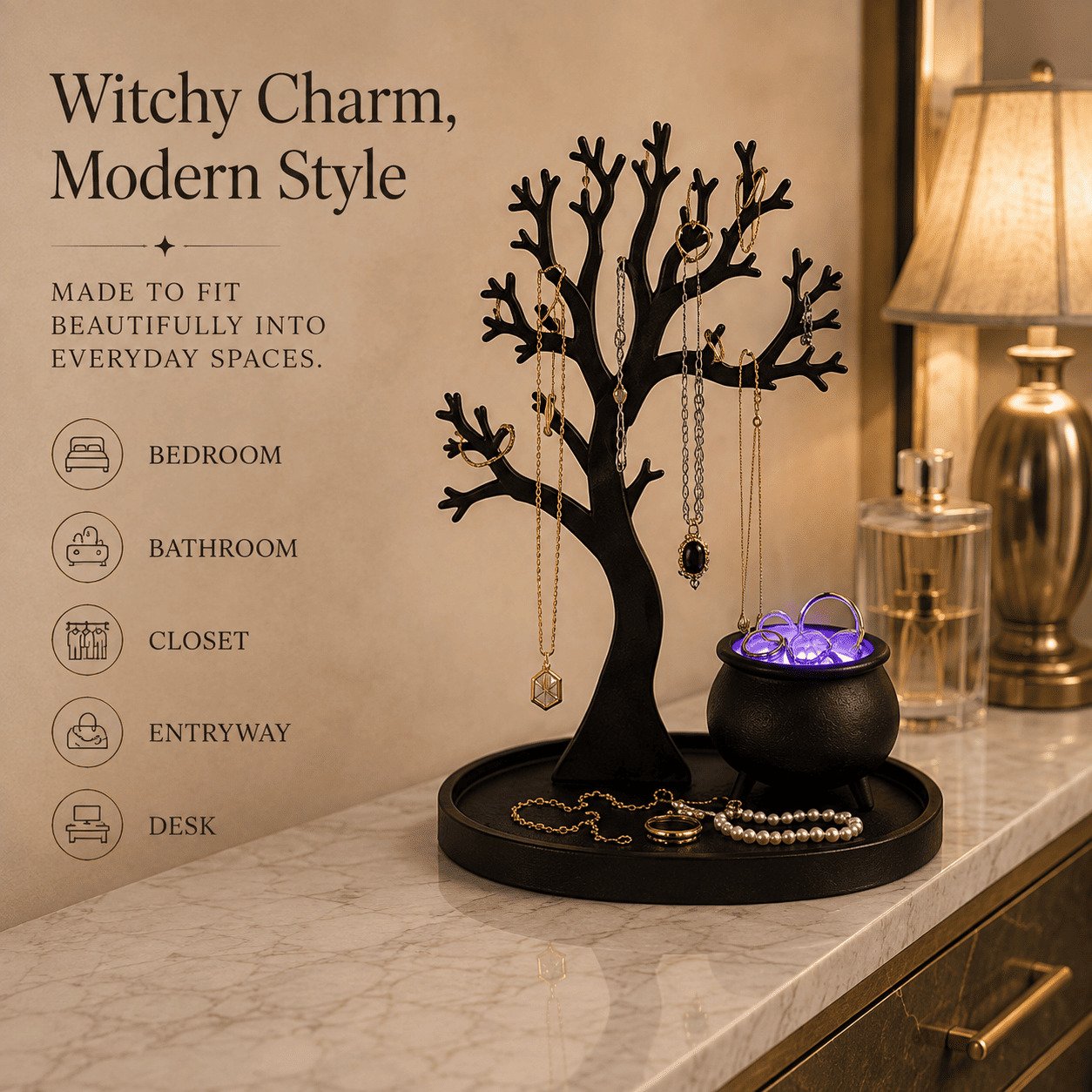 🔥Last Day 50% OFF - 💍✨Illuminated Jewelry Tree Organizer(📦Buy 2 Free Shipping)