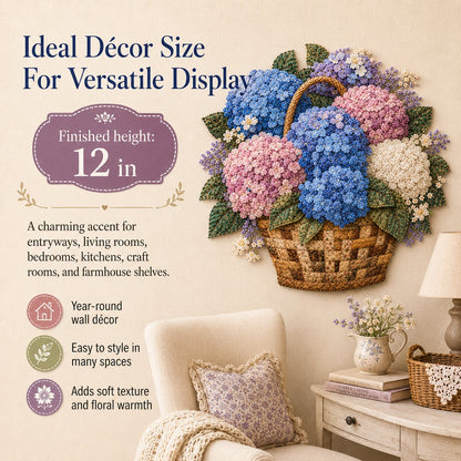 🔥LAST DAY 50% OFF - 🌸Floral Basket Patchwork DIY Kit | 3D Layered Fabric Flower Art Craft for Home Decor & Gifts