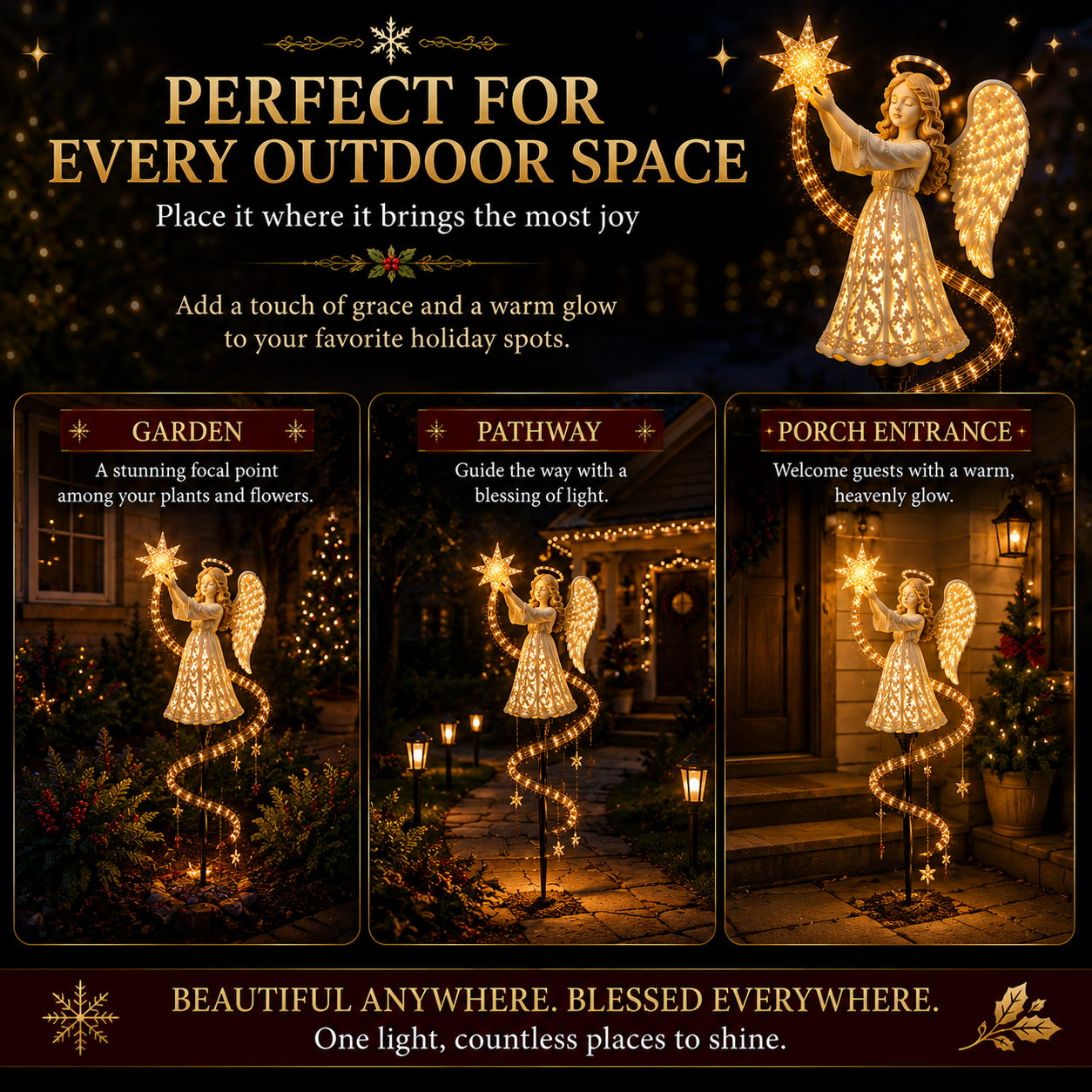 🔥Hot Sale 49% OFF-🎄Angel Star Blessing Garden Light👼
