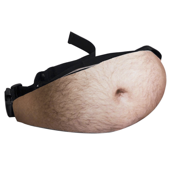 🔥 3D Prank Dad Bod Waist Bag