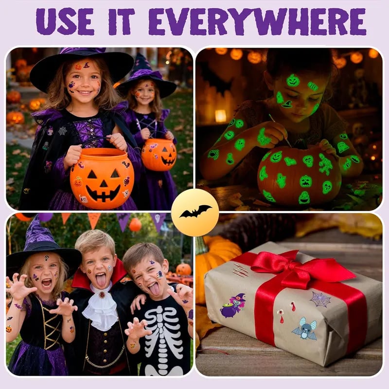 🎃Halloween Tattoo Mega Pack: 300+ Glowing Designs for Trick-or-Treat👻